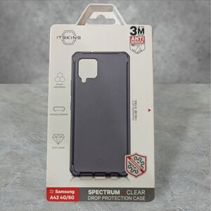 Itskins Spectrum Case for Samsung Galaxy A42 4G/5G Clear Gray See Description T2